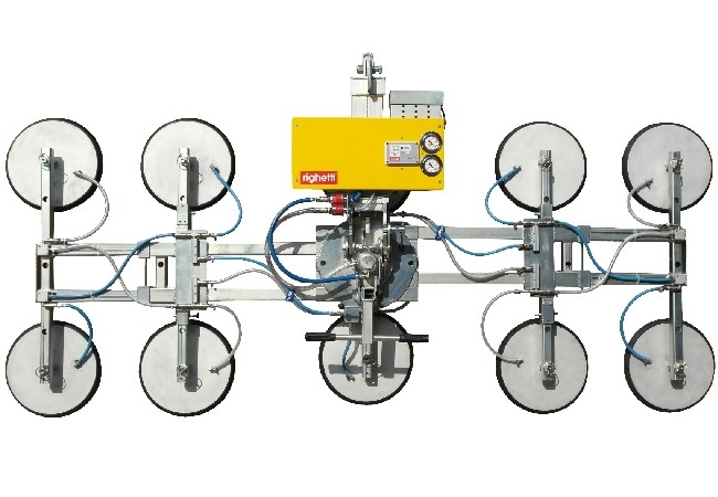 Battery powered vacuum lifter for glass with capacity up to 1200kg mod. GL-10
