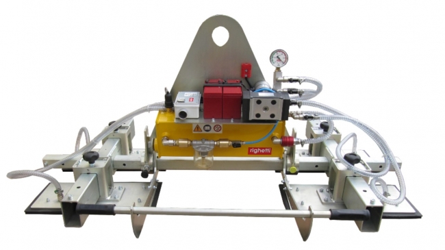 Stone, marble and granite Vacuum Lifter powered by batteries system