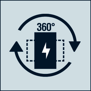 360° electric rotation